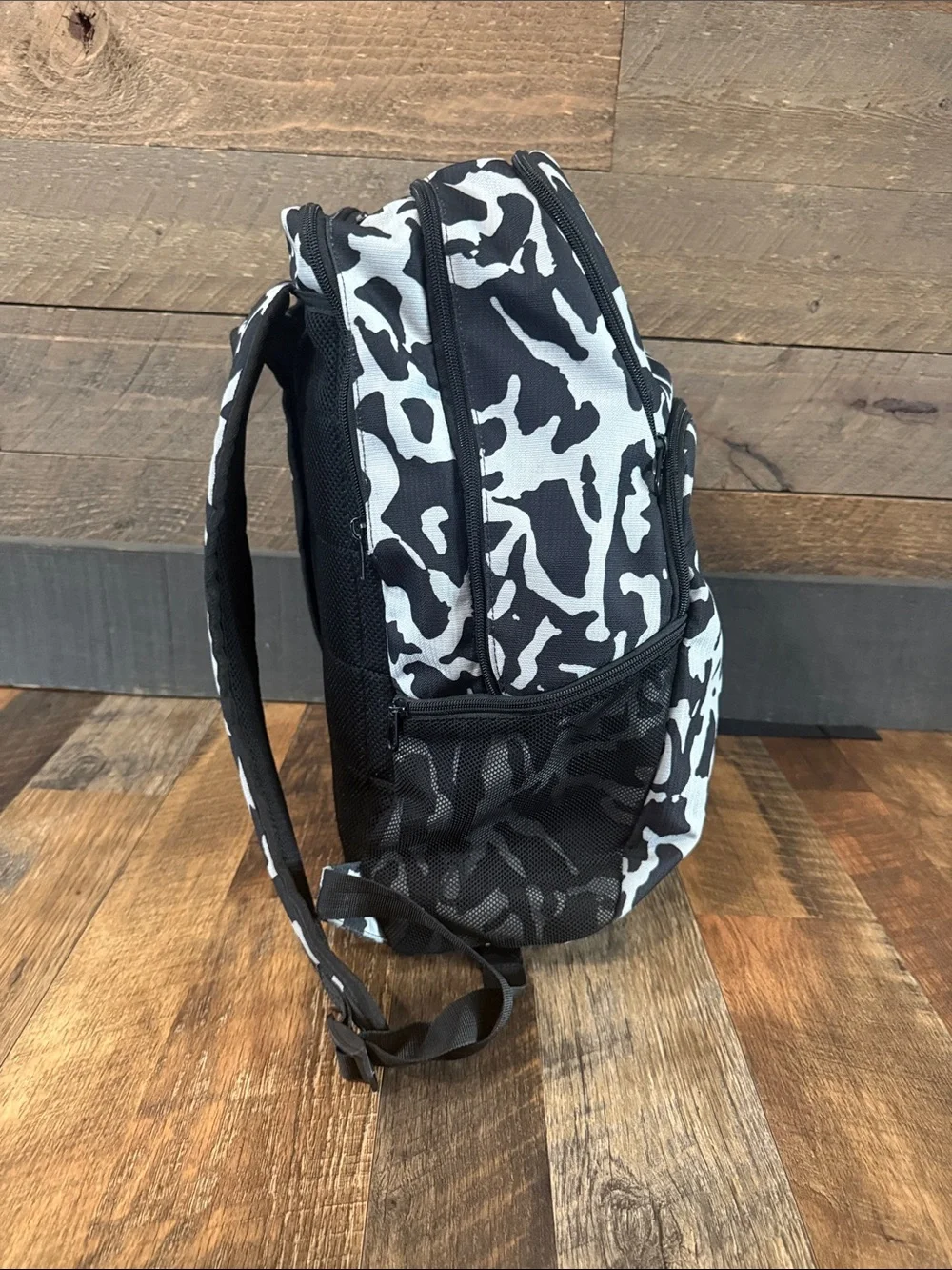 Nike Hayward Black Gray Camo Backpack Bookbag Laptop School Travel